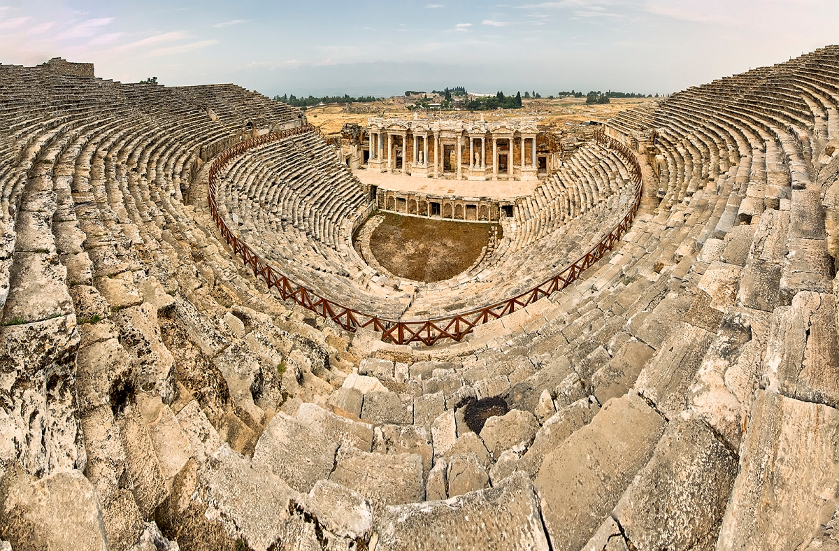 DSC_0133PankMinD.jpg - Amfiteatr starozytnego miasta Hierapolis, okolice Pamukkale