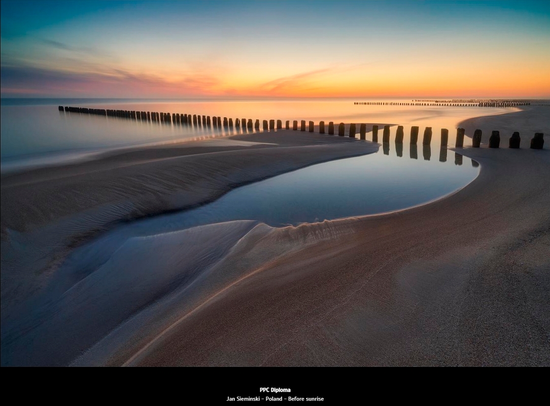 Before Sunrise - PPC Dyplom 2021.jpg - pazdziernik 2021 fotografia "Before Sunrise" Polska otrzymała PPC dyplom w konkursie Princess Photo Contest pod patronatem Photographic Society of America