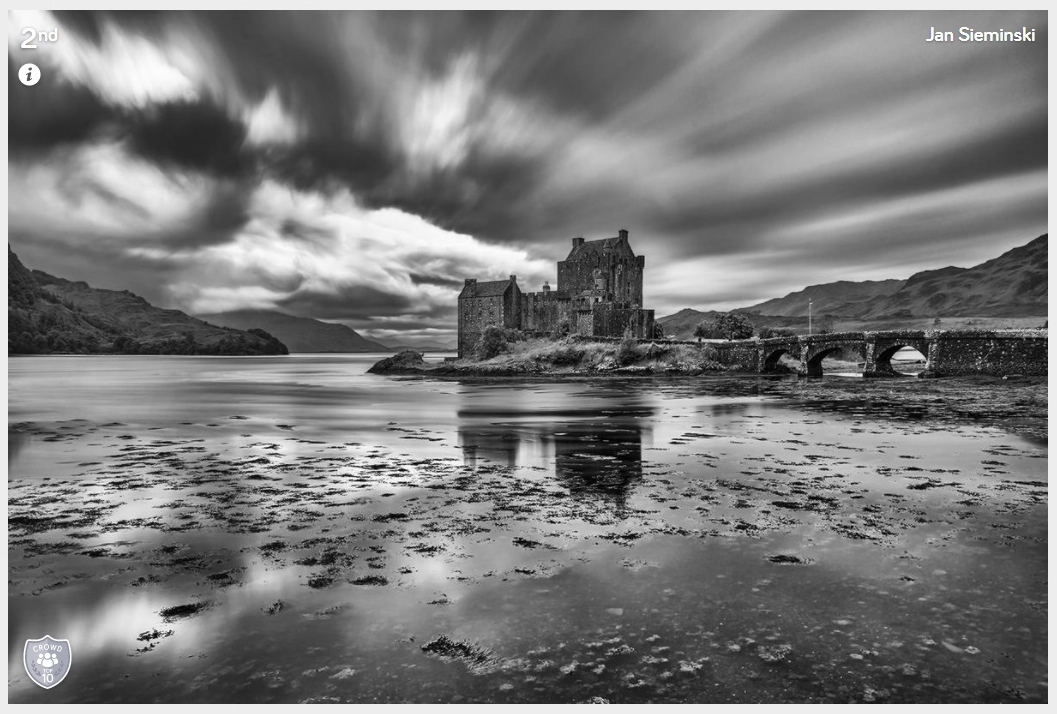 Bez tytułuk1.jpg - Eilean Donan Castle, Szkocja.......30 kwiecien 2018 fotografia zajeła II miejsce na portalu Photocrowd w konkursie " Not your usual Scotland "  https://www.photocrowd.com/…/not-your-usual-scotl…/overview/