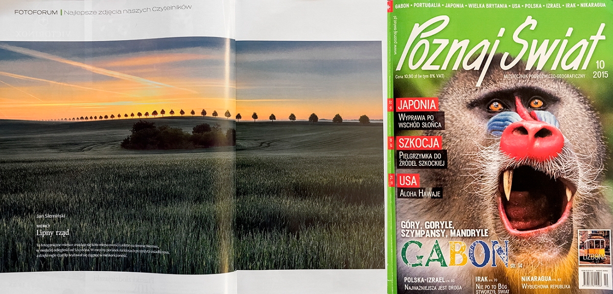 DSC_2674Panorama.jpg - "Aleja" w najnowszym, pazdziernikowym nr magazynu Poznaj Świat 2015, w dziale "Najlepsze zdjecia naszych czytelnikow"