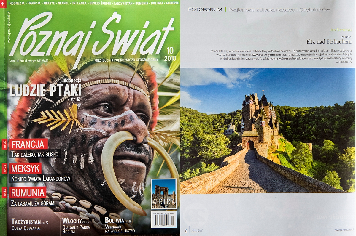 Eltz - Poznaj Swiat.jpg - Zamek Eltz - Niemcy ....01 pazdziernik 2018 został opublikowany w nr 10/2018 magazynu Poznaj Swiat w dziale "Najlepsze zdjecia naszych Czytelnikow"