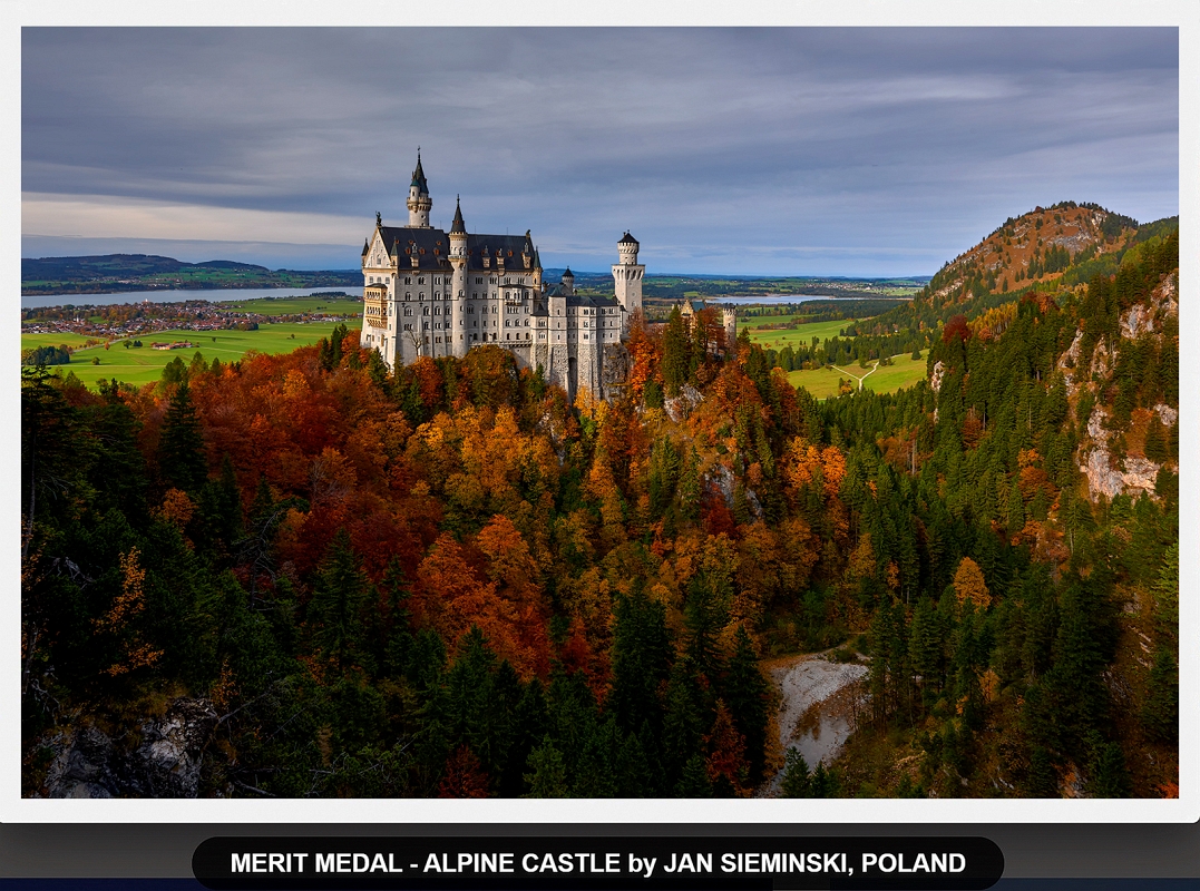 INPRINT Merit Medal ALPINE CASTLE.jpg - Marzec 2022 w konkursie INPRINT, Indie -  fotografia ALPINE CASTLE otrzymała MERIT MEDAL