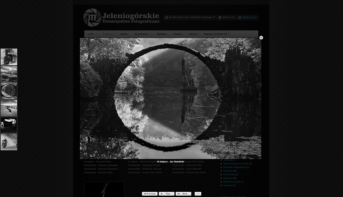 JTF III miejsce-Bez Koloru.jpg - "Diabelski Most", Niemcy - 10 sierpnia 2017 r fotografia zajela III miejsce w konkursie " BEZ KOLORU" Jeleniogorskiego Towarzystwa Fotograficznego  http://www.jtf.com.pl/cr-2017/#all/1/list