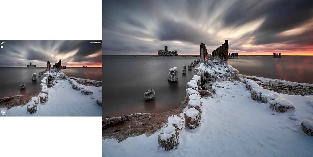 NR10a kopia.jpg - "Torpedownia" Polska ......Luty 2019 fotografia zajeła II miejsce w konkursie Share your winter na portalu Photocrowd &nbsp; https://www.photocrowd.com/photo-competitions/share-your-winter-general-photo-contest-5142/overview/ &nbsp; &nbsp; &nbsp; &nbsp;Kwiecien 2019 fotografia "Zimowy Bałtyk II" zajeła drugie miejsce w konkursie "Winter Long Exposures Photo Contest Winners" na portalu Viewbug , w konkursie startowało 10231 zdjec  https://www.viewbug.com/blog/winter-long-exposures-photo-contest-winners &nbsp; &nbsp; &nbsp; &nbsp; &nbsp;oraz w listopadzie 2019 fotografia zajeła II miejsce w konkursie WINTER na portalu Photocrowd  https://www.photocrowd.com/photo-competitions/winter-3-landscape-photo-contest-7309/crowd-results/ &nbsp; &nbsp; &nbsp;