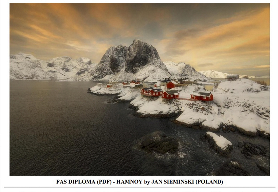 PHOTOART FIAP 2021 258 HAMNOY FAST DIPLOMA kopia.jpg - Maj 2021 fotografia 'HAMNOY' Norwegia w konkursie Photoart 1 ST International Salon 2021 , Indie zdobyła FAST DIPLOMA , konkurs pod patronatem FIAP , oprocz tego Marzec 2021 Turcja fotogrfia otrzymała wyroznienie w The International Exhibition Of Art Photography MARVELLOUS CAPPADOCIA IAAP Ribbon