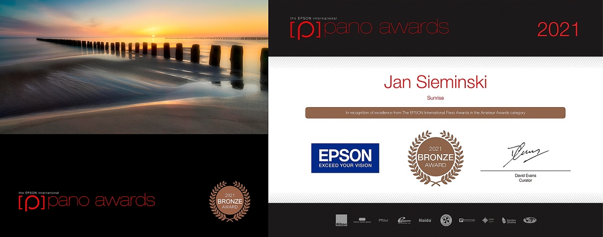 Sunrise - Epson Brazowy Medal 2021.jpg - pazdziernik 2021 fotografia "Sunrise" Polska została nagrodzona brazowym medalem  w konkursie The 2021 EPSON International Pano Awards