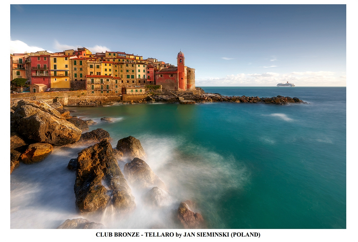 Tellaro  CLUB BRONZE 3RD LENS AND VIEW kopia.jpg - Grudzien 2021 w konkursie 3 RD LNS & VIEW INTERNATIONAL DIGITAL SALON 2021 INDIE pod patronatem FIAP, fotografia "TELLARO" zdobyła CLUB BRONZE  MEDAL